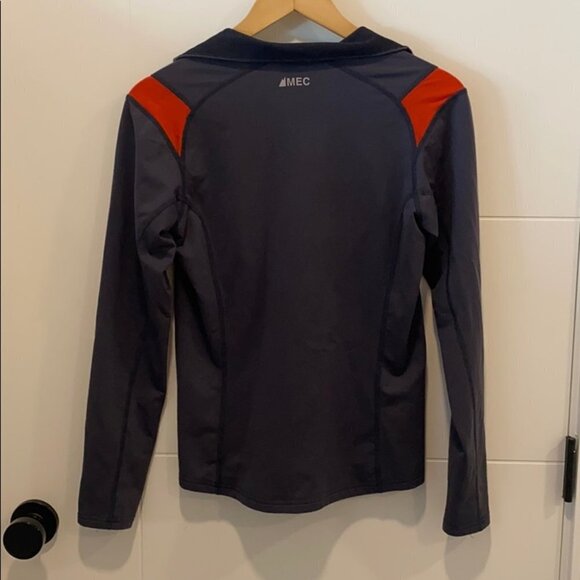 MEC mountain equipment co-op 1/4 zip long sleeve athletic shirt size medium - Picture 4 of 8